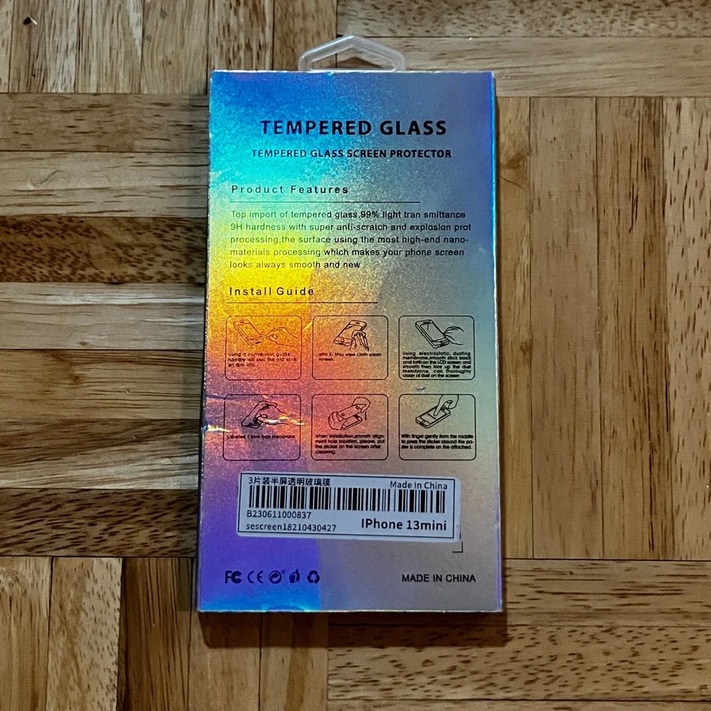 Tempered Glass Screen Protector for iPhone 13 Mini - Pack of Three